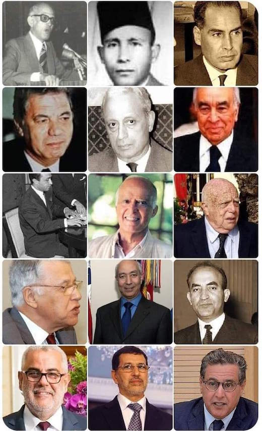 Les Premiers ministres et Chefs de gouvernement du Maroc depuis l’Indépendance