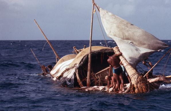 RA II en plein océan atlantique