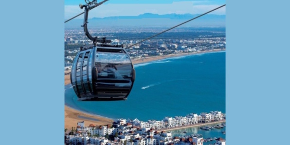 Agadir / Animation et Loisirs Touristiques :  Mise en service du téléphérique. Une grande première au Maroc.