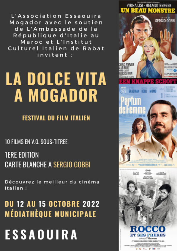 Essaouira / Cinéma :  Première édition du Festival La Dolce Vita