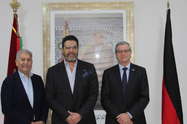 Agadir     Visite de l’Ambassadeur d’Allemagne Hamza Choufani décoré de La Croix Fédérale du Mérite Première Classe.   