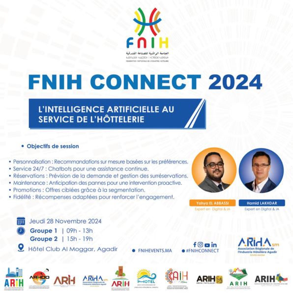 Agadir Hôtellerie : ARIHA  Formation  Deux masterclass très intéressants. Agadir Hôtellerie : ARIHA  Formation  Deux masterclass très intéressants.