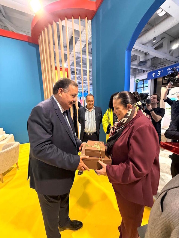 Chahli et l'ambassadrice du Royaume à Berlin.