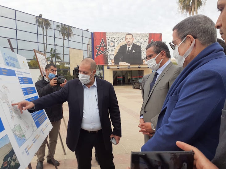 HJ aziz Promoteur de Souss Camp présentant officiellement le projet HJ aziz Promoteur de Souss Camp présentant officiellement le projet