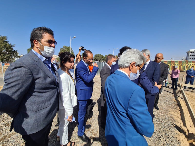 ANDZOA  / Visite du chantier de construction du Centre National de l’Arganier à Agadir ; et visite du périmètre de transplantation des Arganiers adultes à la commune de Tidssi à Taroudant.
