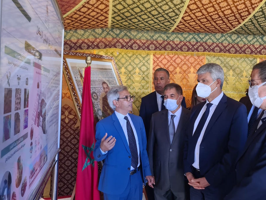 ANDZOA  / Visite du chantier de construction du Centre National de l’Arganier à Agadir ; et visite du périmètre de transplantation des Arganiers adultes à la commune de Tidssi à Taroudant.