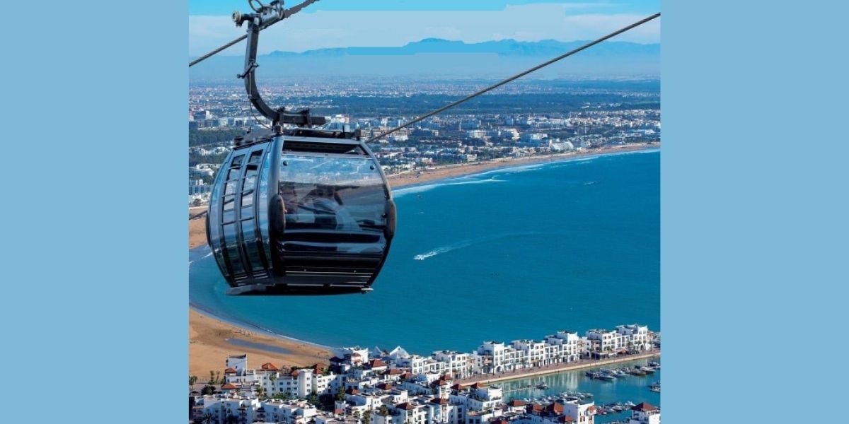 Agadir / Animation et Loisirs Touristiques :  Mise en service du téléphérique. Une grande première au Maroc.
