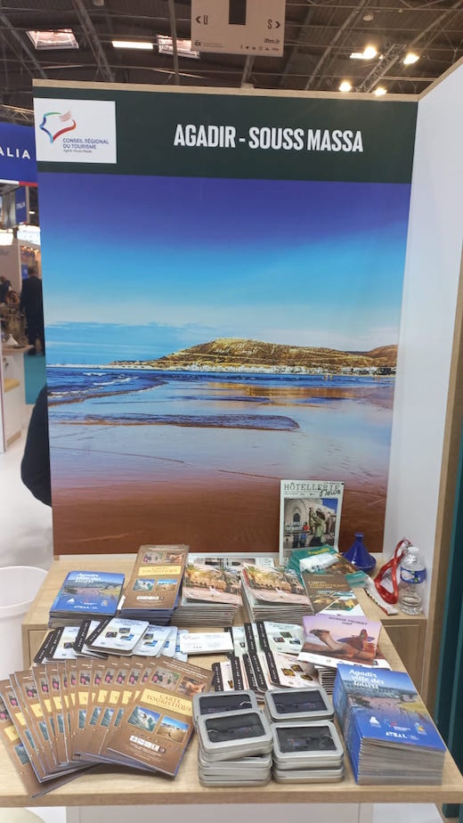 Tourisme / Salon Top Résa Paris Le CRT Agadir Souss Massa représenté par S. Benhammane  président et G.Marrache Président Délégué.