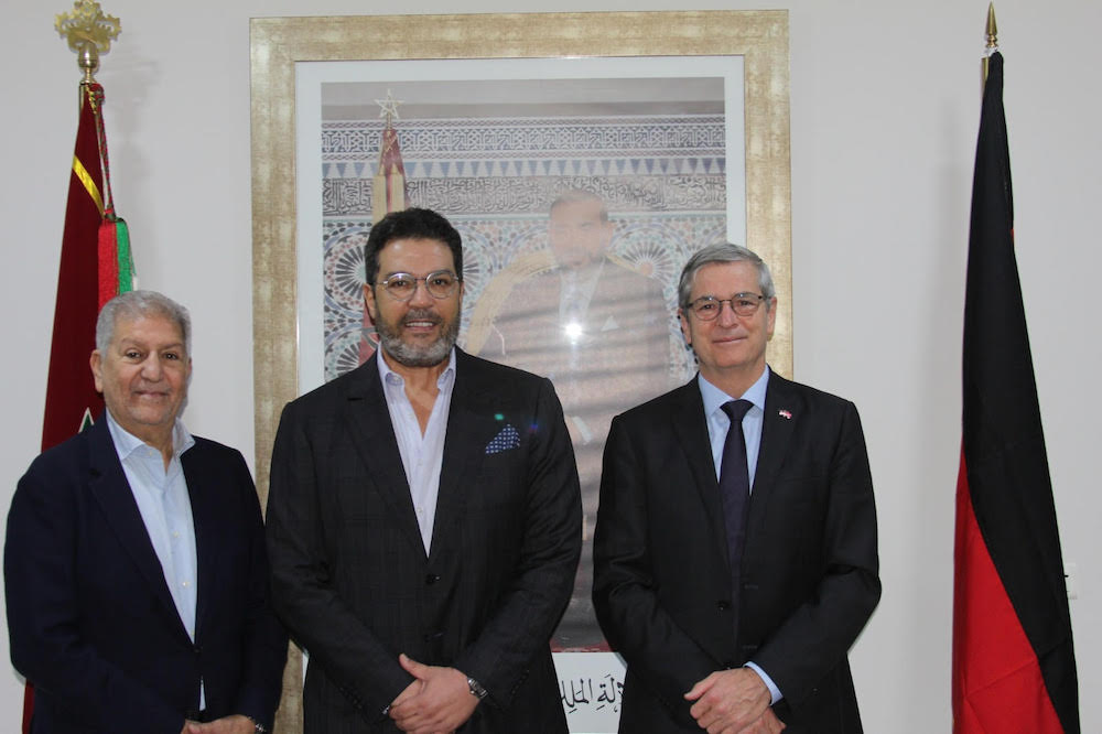 Agadir     Visite de l’Ambassadeur d’Allemagne Hamza Choufani décoré de La Croix Fédérale du Mérite Première Classe.   