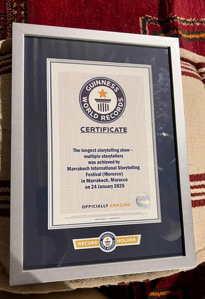 Marrakech dans le Guinness World Records de la narration en continu Marrakech dans le Guinness World Records de la narration en continu