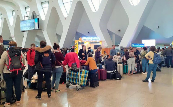 Marrakech tourisme :Avec environ 174 vols en moyenne par jour, l’aéroport de Marrakech bat tous les records en ce début de vacances de Pâques