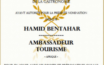 Nomination de Mr Hamid BENTAHAR, Ambassadeur du Tourisme à l’Organisation Mondiale de la Gastronomie